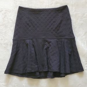 David Lerner Gray Stitched Skirt S
